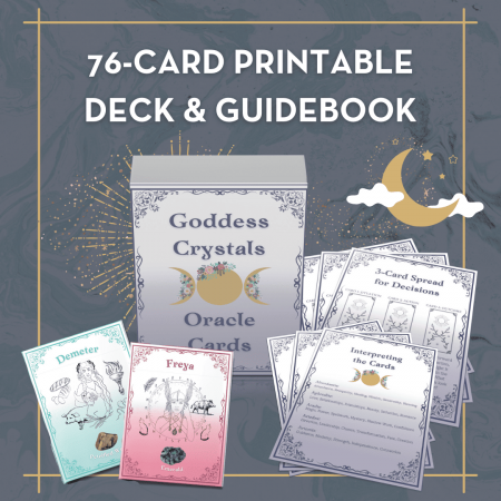 Goddess Crystals Oracle Deck & Guidebook